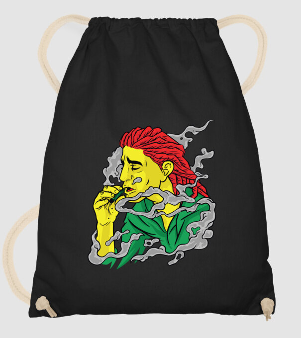 Dreadlock model negru pe tricou