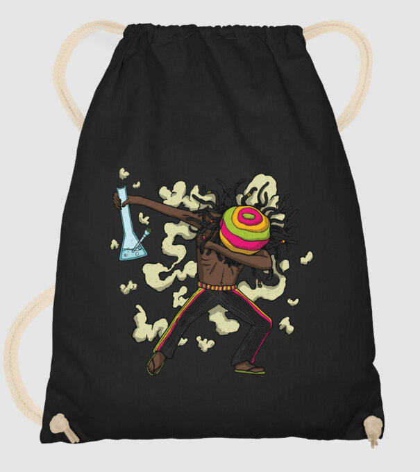 Dreadlock DAB model negru pe tricou