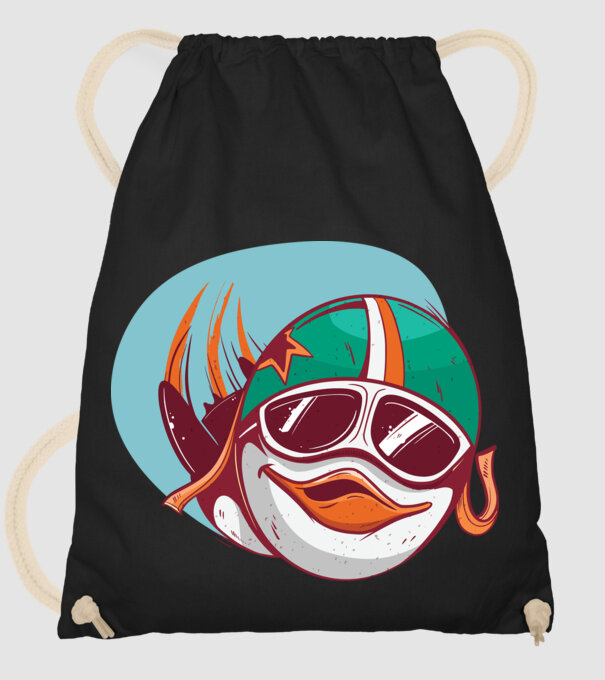 Pinguin Zburător model negru pe tricou