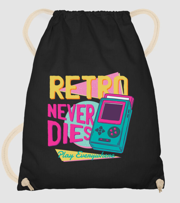 Retro Gameboy model negru pe tricou