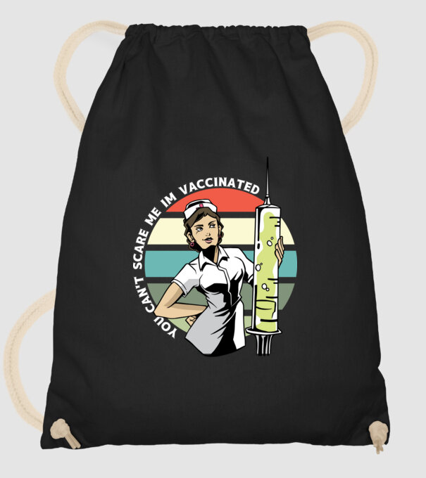 Nu mă poți speria cu nimic, sunt vaccinat model negru pe tricou