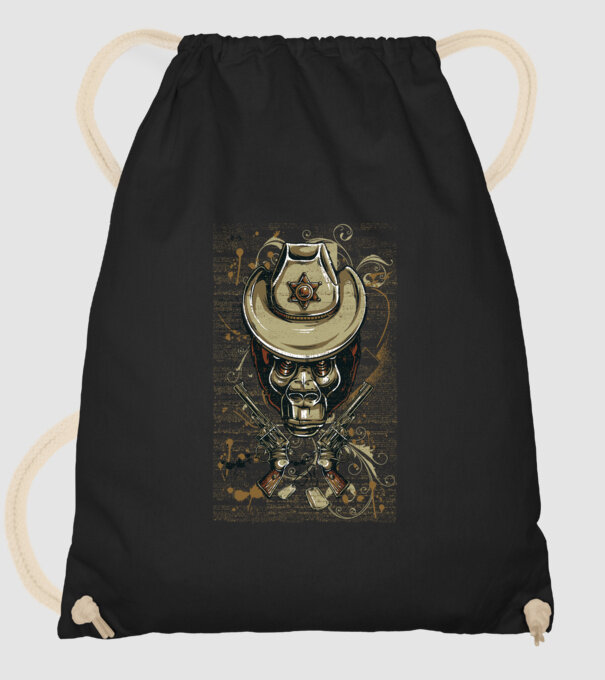 Șerif Maimuță model negru pe tricou
