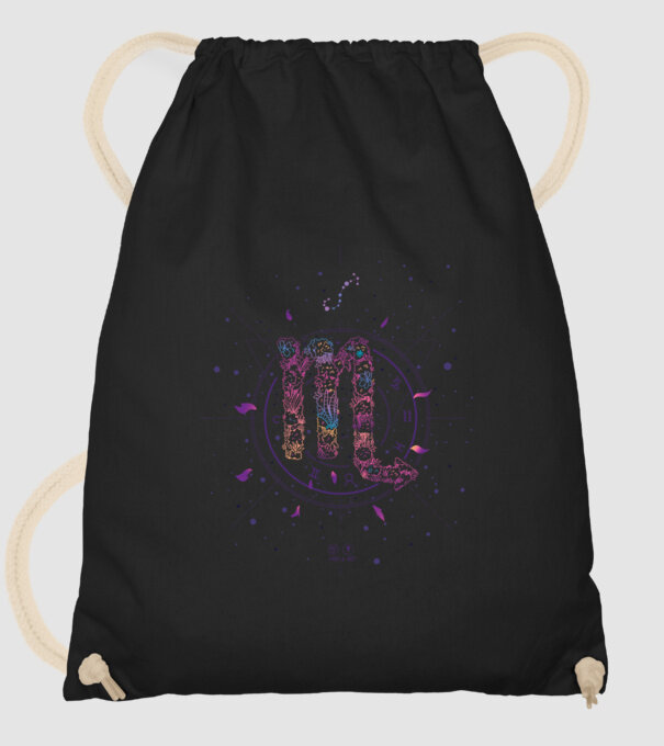 Scorpio Zodiac model negru pe tricou
