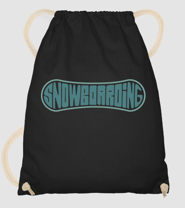 Snowboarding model negru pe tricou