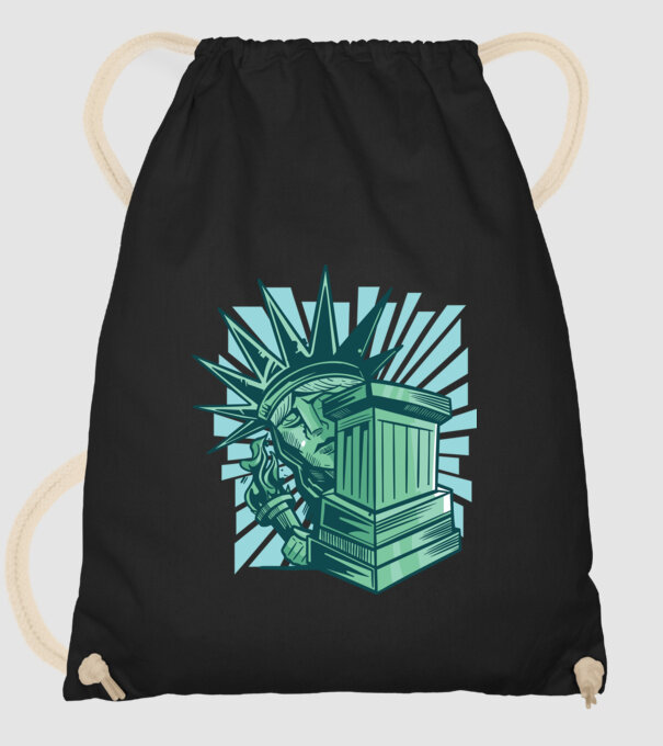 Statuia Libertății model negru pe tricou