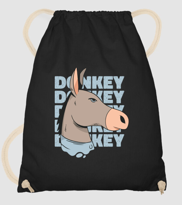 Măgar model negru pe tricou