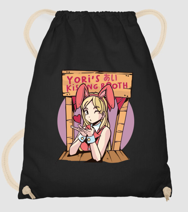 Anime îndrăgostit model negru pe tricou