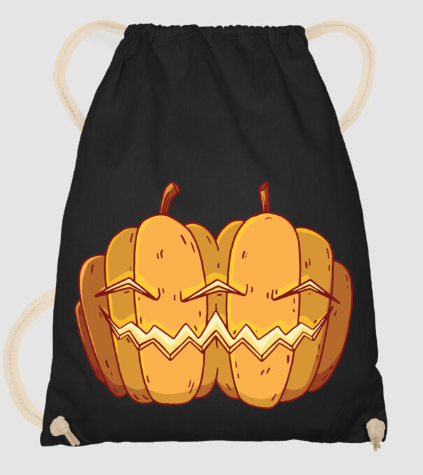 Dovleci siamezi de Halloween model negru pe tricou