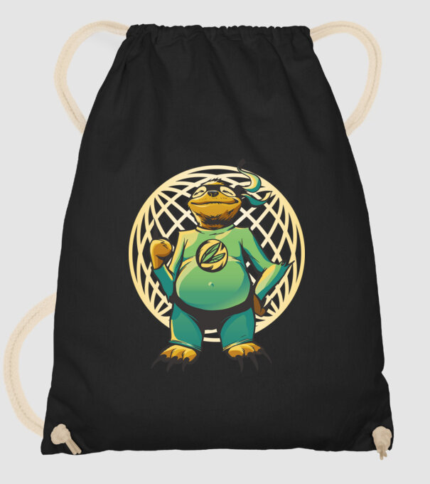 Leneș Super model negru pe tricou