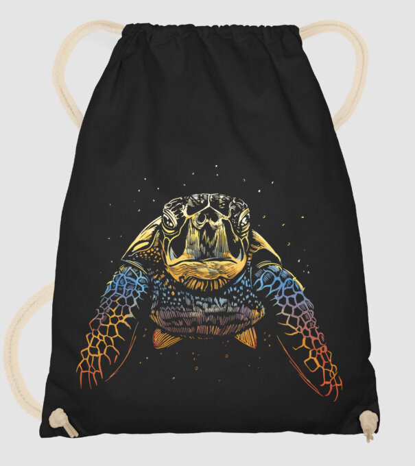 Broască țestoasă model negru pe tricou