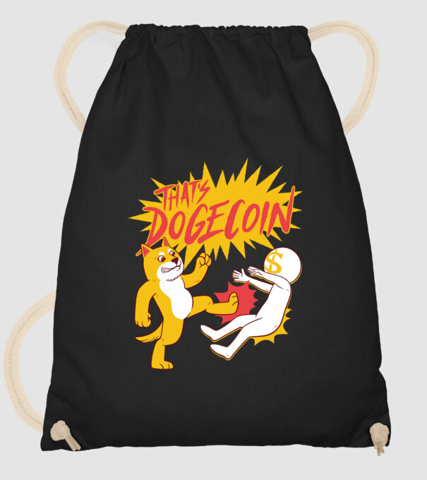 Thats Dogecoin model negru pe tricou