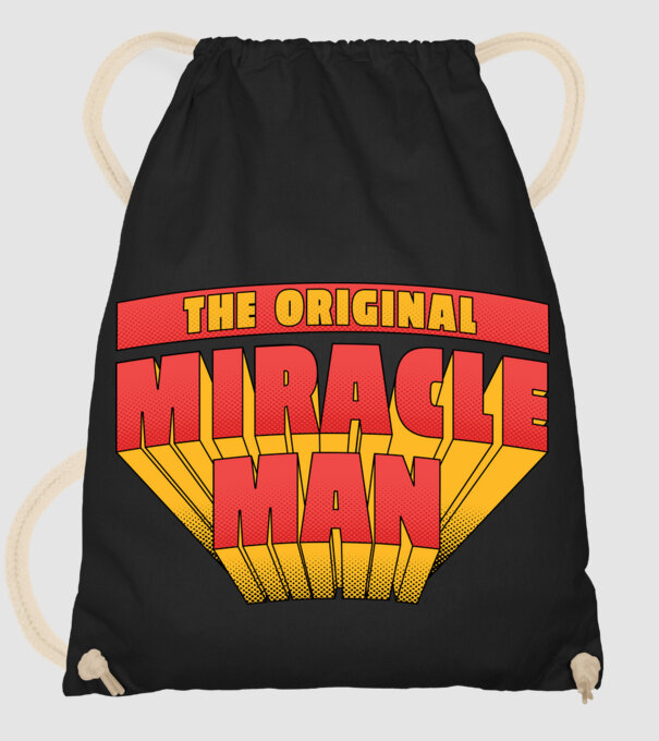 The Original Miracle Man model negru pe tricou
