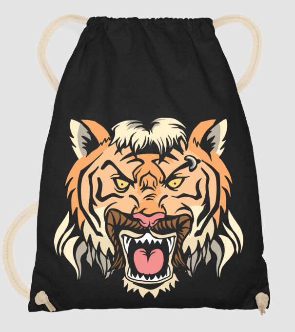 Tiger King Tigru model negru pe tricou