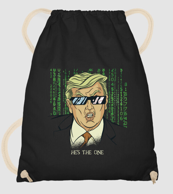 Trump Mátrix model negru pe tricou