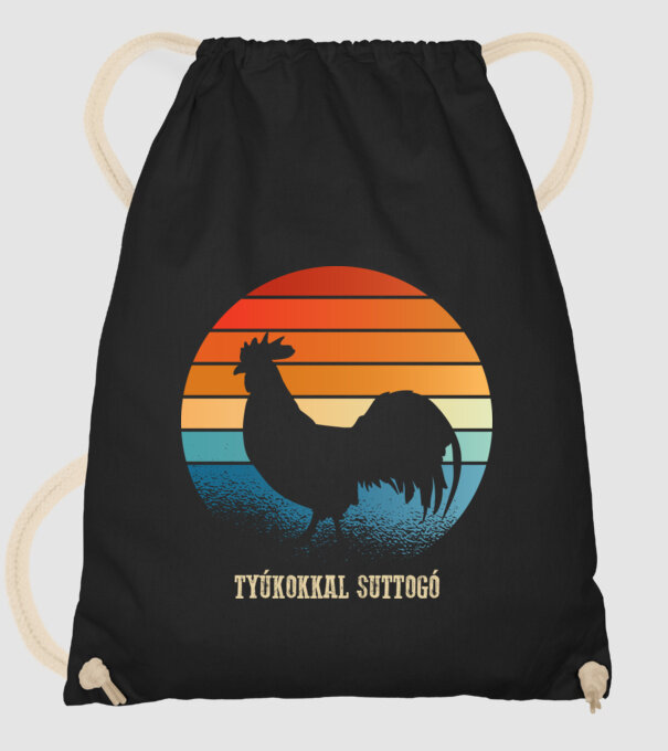 șoptind cu găinile model negru pe tricou