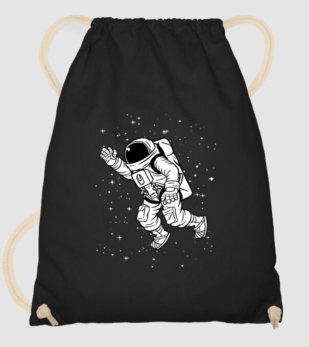 Astronaut model negru pe tricou