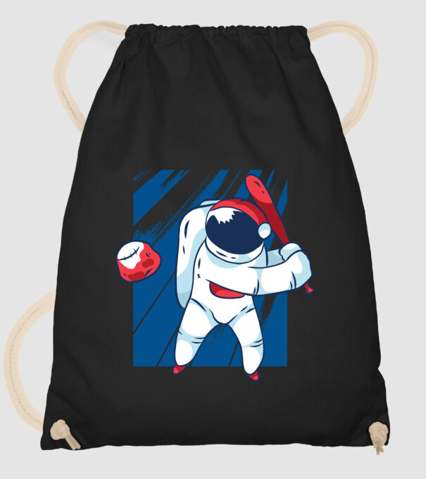 Baseball Astronaut model negru pe tricou