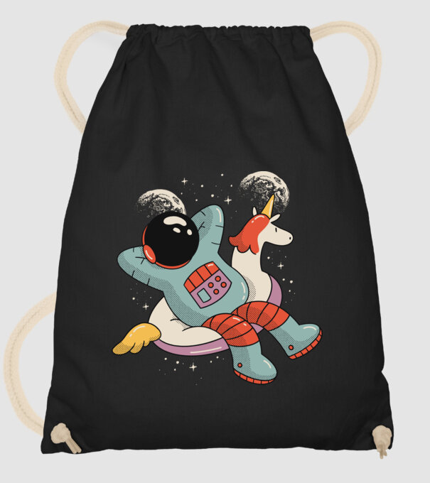 Odihnă Astronaut model negru pe tricou