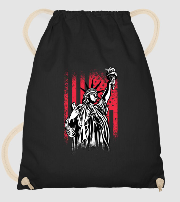 SUA Statuia Libertății model negru pe tricou