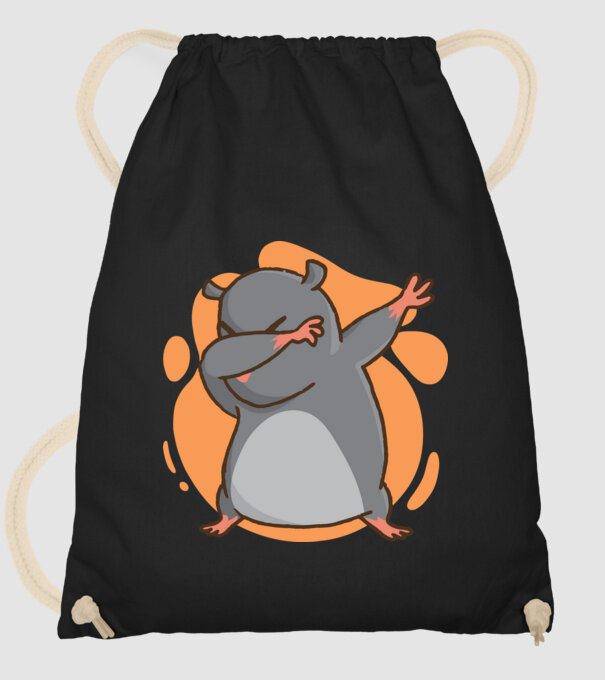 Cârtiță DAB model negru pe tricou