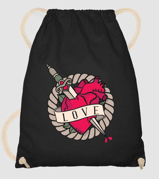Fire and Ice model negru pe tricou