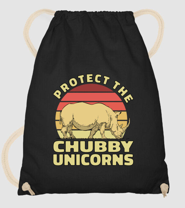 Protejați Unicornii - Rinocerii plinuți model negru pe tricou
