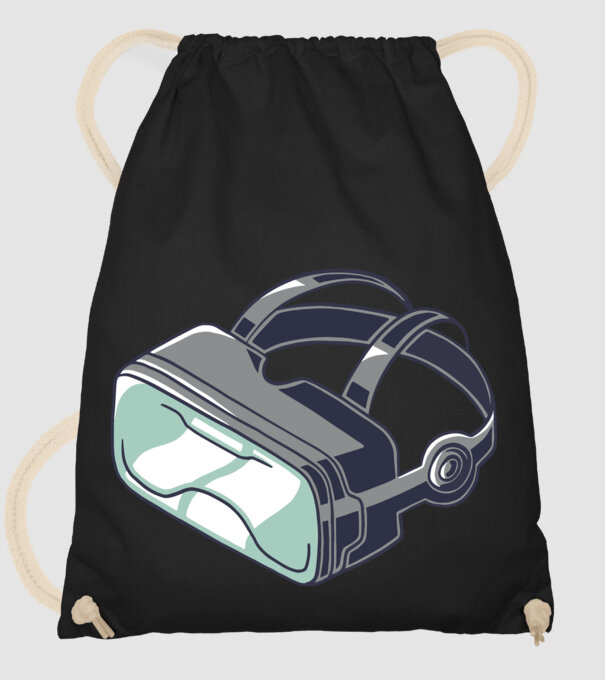 Ochelari VR model negru pe tricou