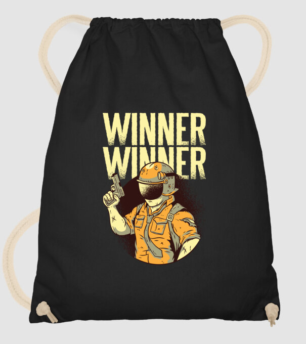 Winner Winner Chicken Dinner PUBG tricou model negru pe tricou