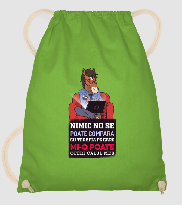 nimic nu se poate compara cu terapia pe care mi-o poate oferi calul meu model verde de măr pe tricou