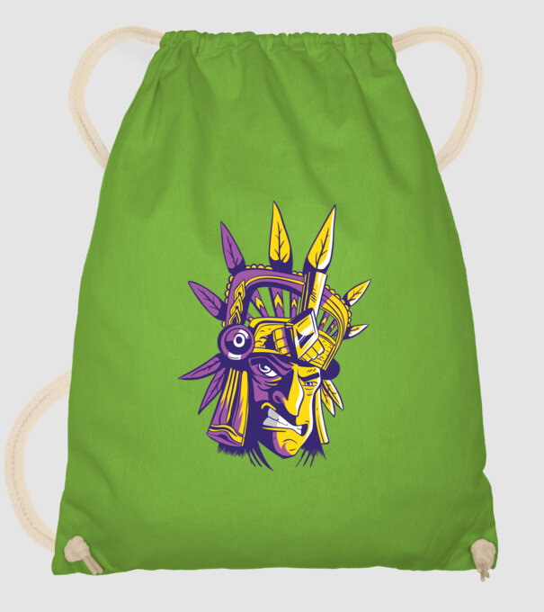 Războinic Aztec model verde de măr pe tricou