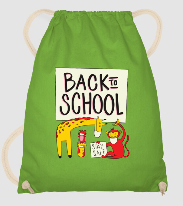 Back To School Animale model verde de măr pe tricou