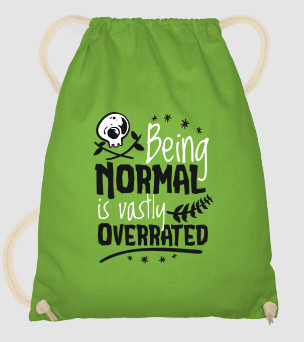Being Normal is Vastly Overrated model verde de măr pe tricou