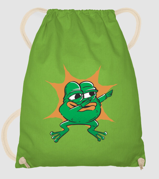 Broască DAB model verde de măr pe tricou