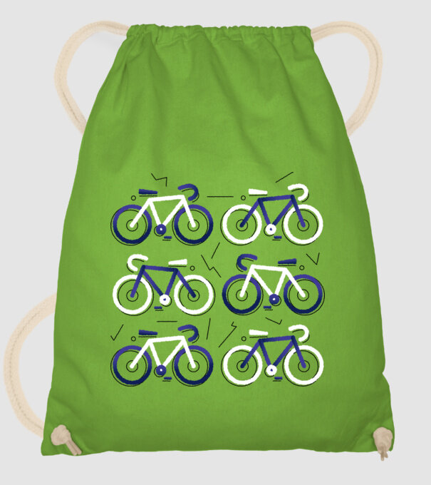 Ciclism model verde de măr pe tricou