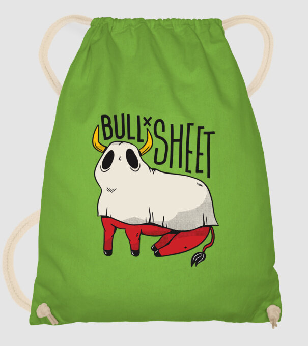 Bull sheet model verde de măr pe tricou