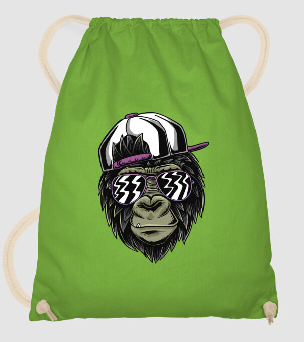 Cool Monkey model verde de măr pe tricou