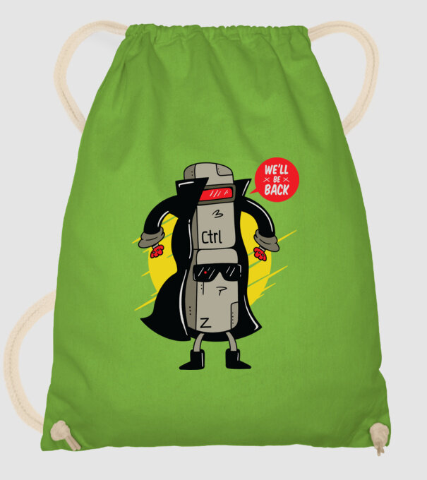 Ctrl Z Terminator Parodie model verde de măr pe tricou
