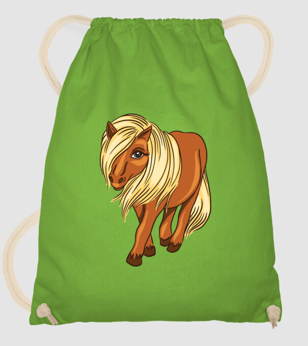 Ponei drăguț model verde de măr pe tricou