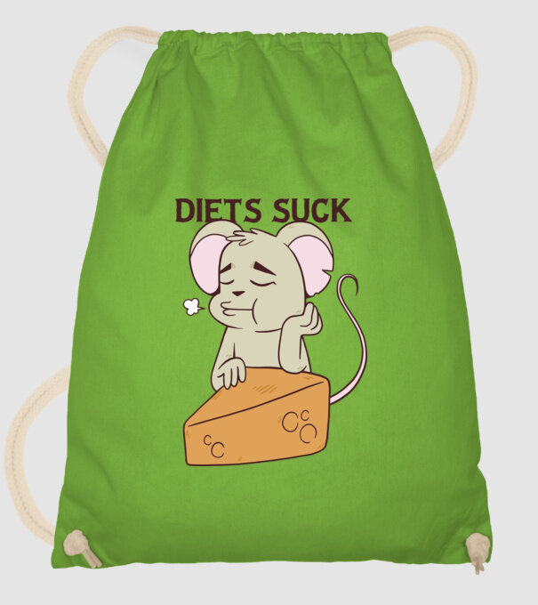 Șoricel diet model verde de măr pe tricou