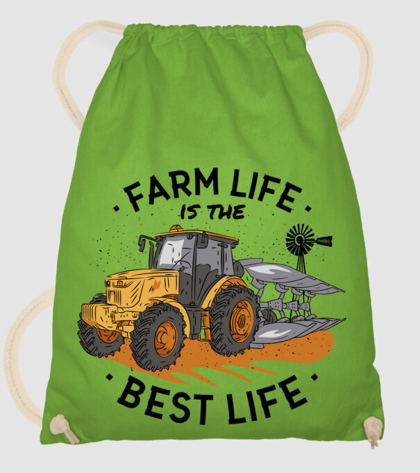 Farm Life is the Best Life Tractor model verde de măr pe tricou