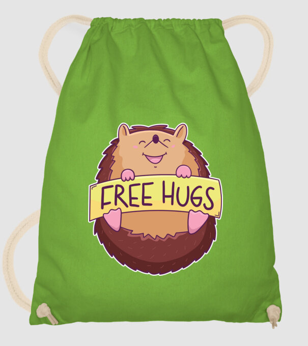 Free Hugs Arici model verde de măr pe tricou