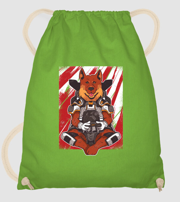 Gamer Ciobănesc german Apex model verde de măr pe tricou