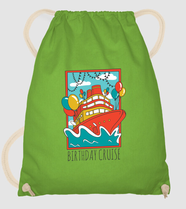 Croazieră model verde de măr pe tricou