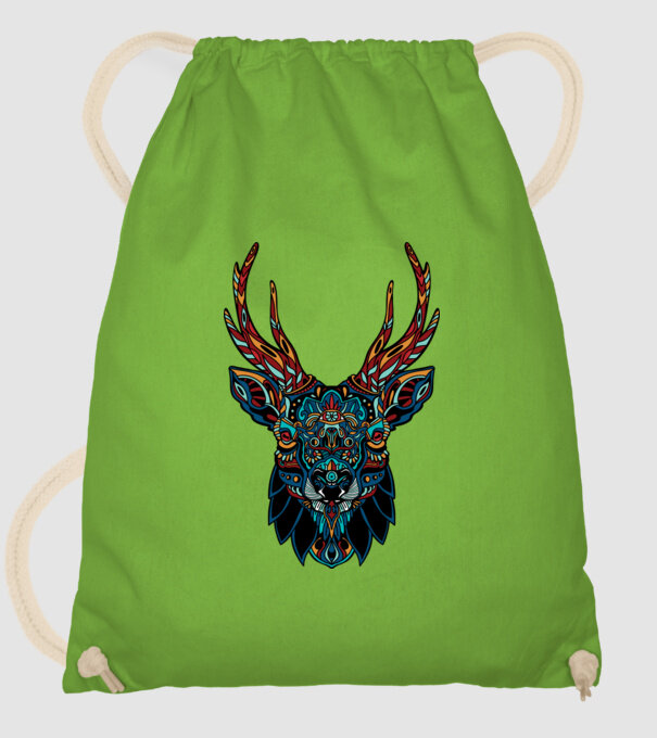 Elan model verde de măr pe tricou