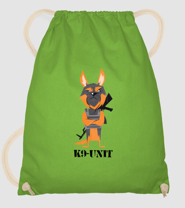 Unitatea K9 - Câine polițist model verde de măr pe tricou