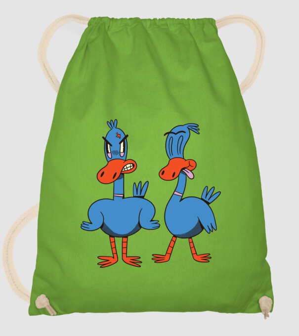 Rațe model verde de măr pe tricou