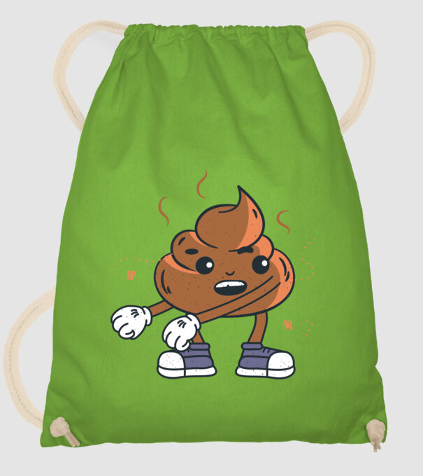 Căcat DAB model verde de măr pe tricou