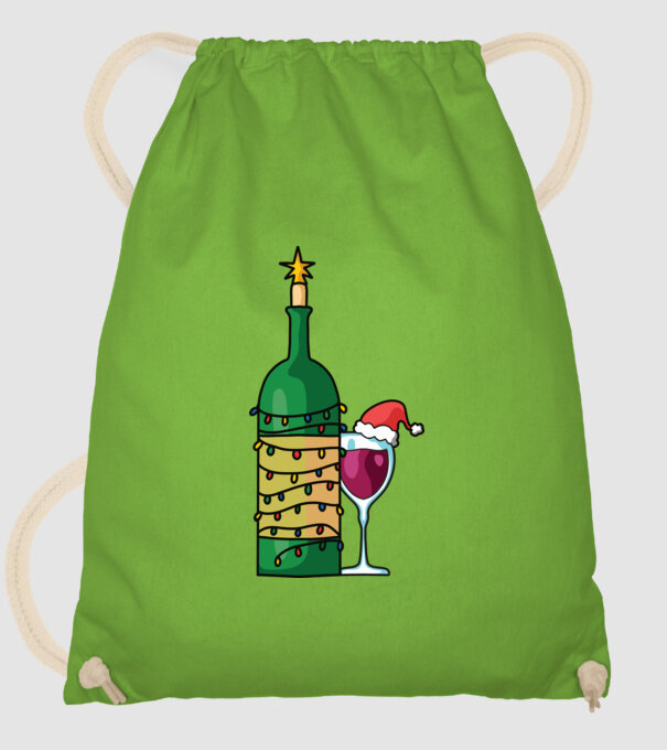 Vin de Crăciun model verde de măr pe tricou