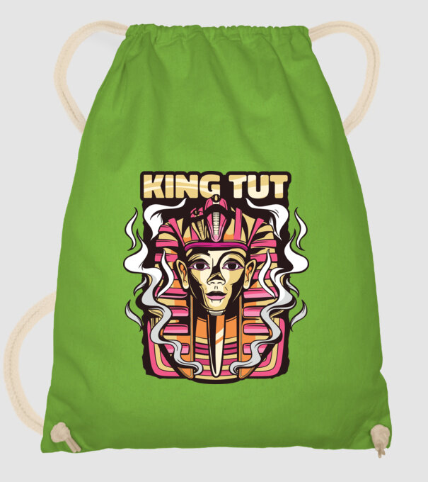 King Tut - Faraonul Tutankhamon model verde de măr pe tricou