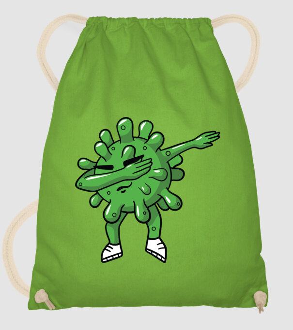 Coronavirus DAB dans model verde de măr pe tricou